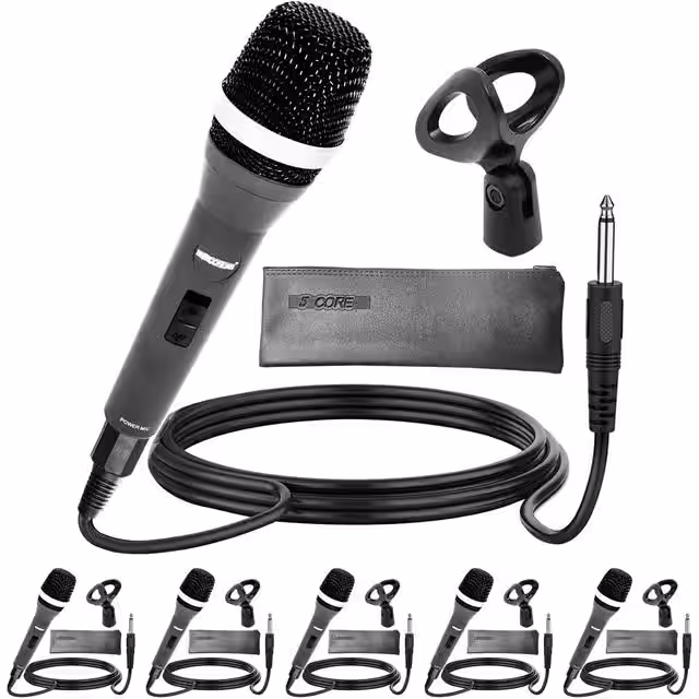 5C-POWER 6PCS 5 Core Inc  Microphones